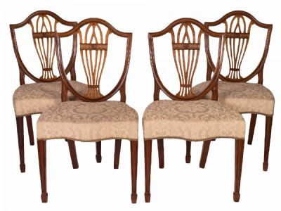 Set of 4 Mahogany Chairs at Dolan's Art Auction House