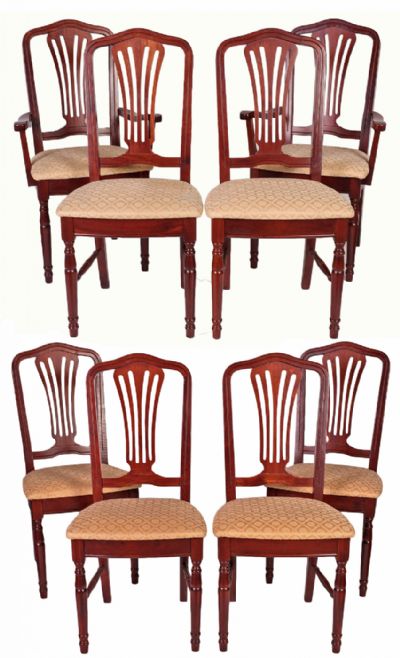 Set of 8 Mahogany Chairs at Dolan's Art Auction House