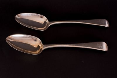Silver Serving Spoons at Dolan's Art Auction House