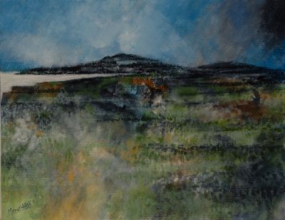 TRANQUIL LIGHT ON THE BURREN by Manus Walsh  at Dolan's Art Auction House