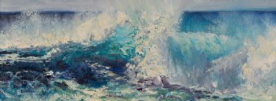 ROLLING SURF by Susan Cronin  at Dolan's Art Auction House