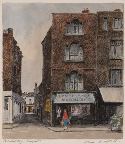 PROTESTANT ROW, WEXFORD STREET, DUBLIN by Flora Mitchell  at Dolan's Art Auction House
