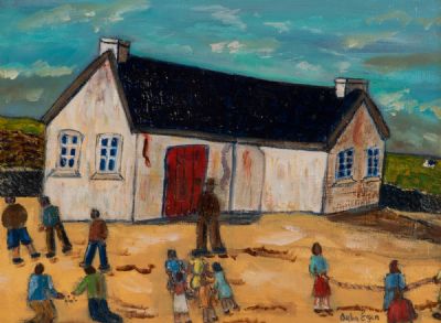 THE OLD NATIONAL SCHOOL by Orla Egan  at Dolan's Art Auction House