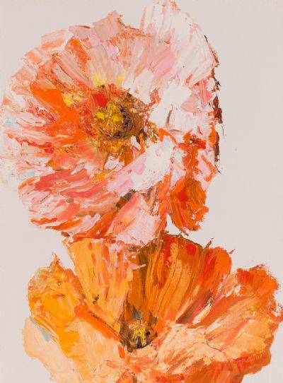 ORIENTAL POPPIES by Susan Cronin  at Dolan's Art Auction House