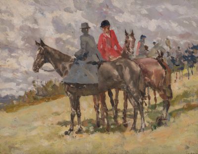 HORSES & RIDERS by James le Jeune RHA at Dolan's Art Auction House