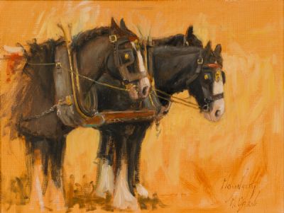PLOUGH TEAM by Henry McGrane  at Dolan's Art Auction House