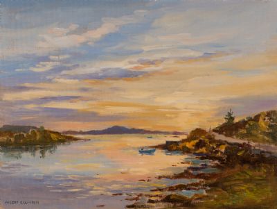 SUNSET AT CLIFDEN by Robert Egginton  at Dolan's Art Auction House
