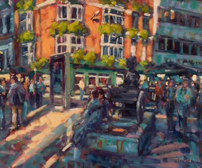 MOLLY MALONE, ON ANDREW STREET, DUBLIN by Norman Teeling  at Dolan's Art Auction House