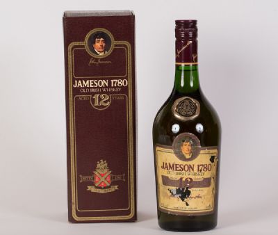 Jameson 1780, Old Irish Whiskey, special Reserve 12 at Dolan's Art Auction House