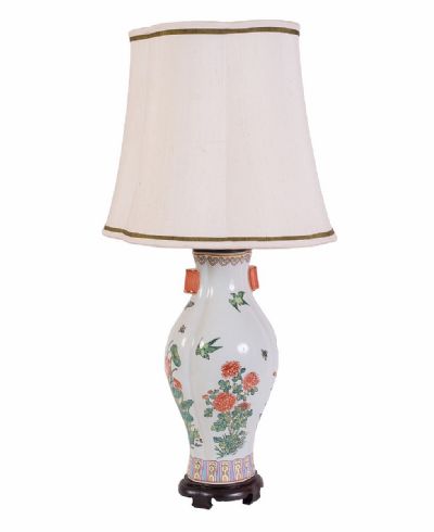 Porcelain Table Lamp at Dolan's Art Auction House