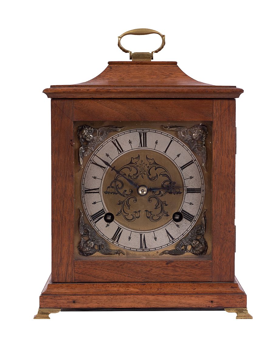 Mahogany Cased Mantle Clock