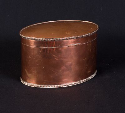 Oval Copper Tea Caddy at Dolan's Art Auction House