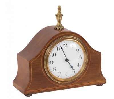 Inlaid Mahogany Mantle Clock at Dolan's Art Auction House