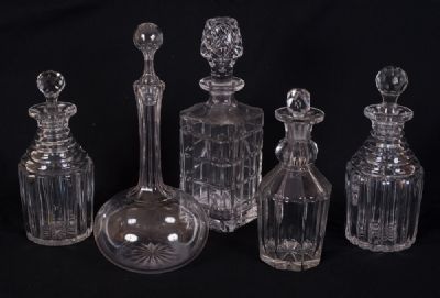 Glass Decanters at Dolan's Art Auction House