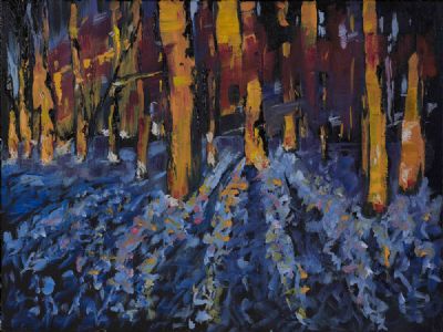 BLUEBELL WOODS by Susan Cronin  at Dolan's Art Auction House