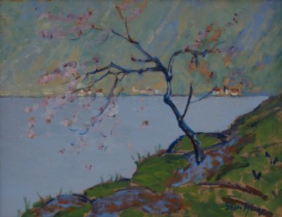 THE CHERRY BLOSSOM by Grace Henry HRHA at Dolan's Art Auction House