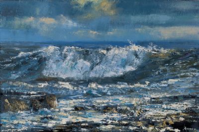 ROARING WAVE by Henry Morgan  at Dolan's Art Auction House