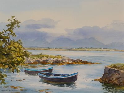 OLD HARBOUR, ROUNDSTONE by Robert Egginton  at Dolan's Art Auction House