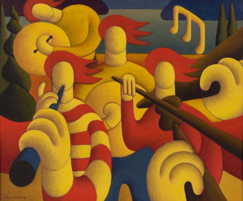TRAD SESSION WITH BIG MOE by Alan Kenny  at Dolan's Art Auction House