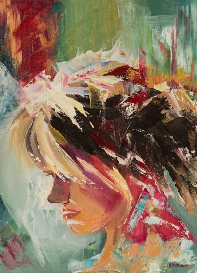 CONTEMPORARY GIRL by Susan Cronin  at Dolan's Art Auction House