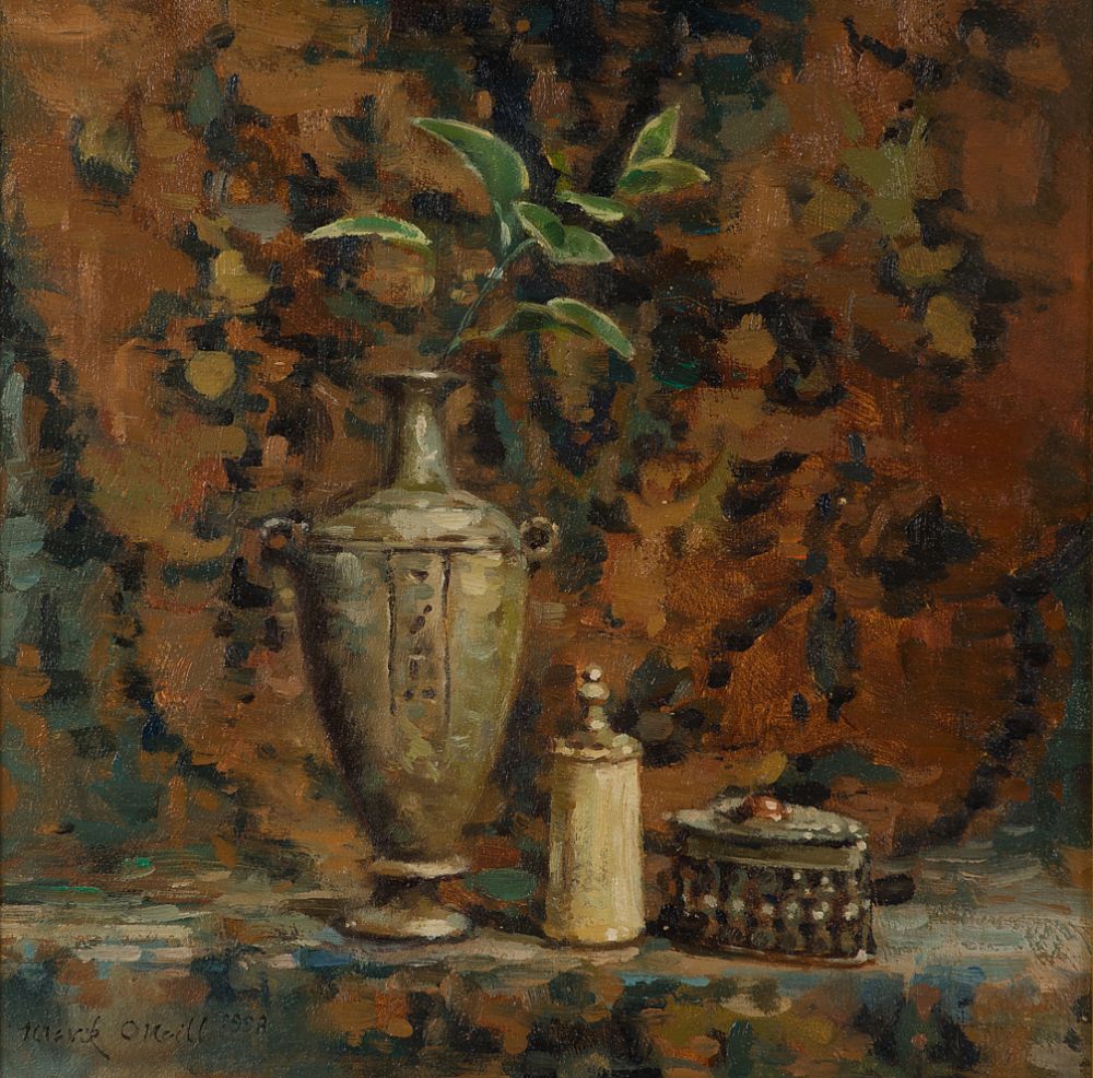Lot 187 - DRESSING TABLE WITH URN & TRINKLETS by Mark O'Neill, b.1963