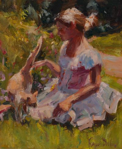 SUMMER DAYS by Roger Dellar ROI at Dolan's Art Auction House