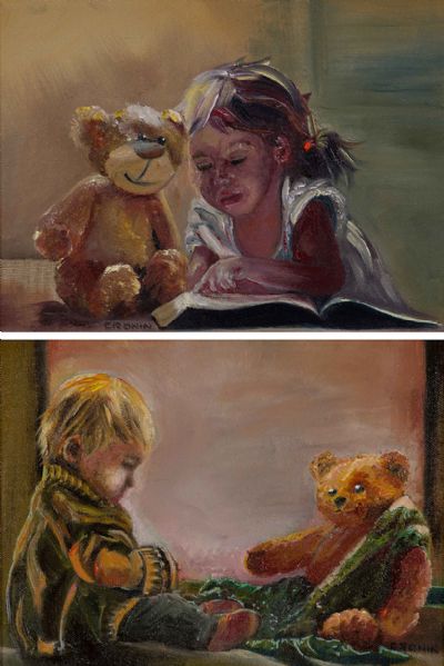 BEDTIME STORY & TIME FOR BED by Susan Cronin  at Dolan's Art Auction House