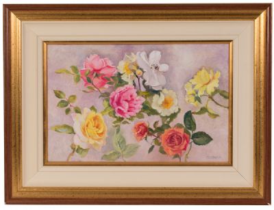 SUMMER ROSES by Geraldine O'Brien  at Dolan's Art Auction House