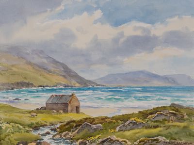 KEEM BEACH, ACHILL ISLAND by Robert Egginton  at Dolan's Art Auction House