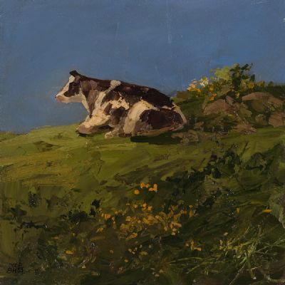 RESTING ON THE HILL TOP by Joop Smits  at Dolan's Art Auction House
