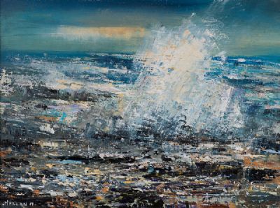 ATLANTIC SURGE by Henry Morgan  at Dolan's Art Auction House