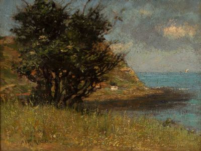 WARM SUN, SUR LA MER by Alfred Rigg  at Dolan's Art Auction House