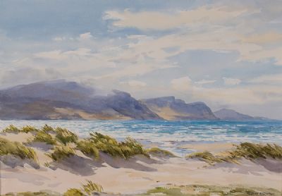 KEEL BEACH & THE MINAUN CLIFFS, ACHILL by Robert Egginton  at Dolan's Art Auction House