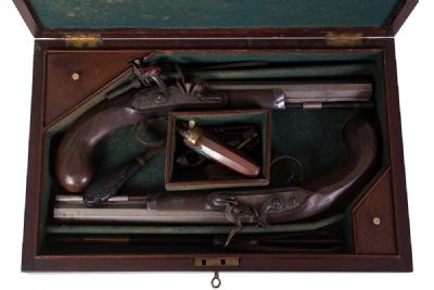 Georgian Flintlock Pistols at Dolan's Art Auction House