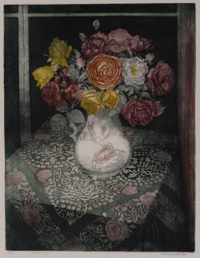 FADING ROSES by Richard Bawden  at Dolan's Art Auction House