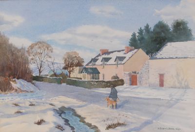 WINTER SUNLIGHT by P O'Conchubhair  at Dolan's Art Auction House