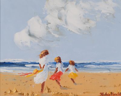 SISTERS by Thelma Mansfield  at Dolan's Art Auction House