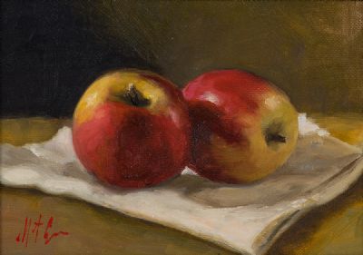 RED APPLES by Mat Grogan  at Dolan's Art Auction House