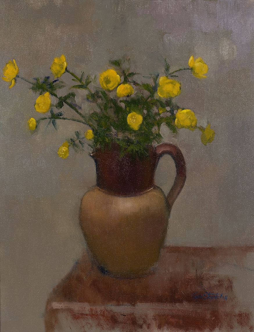 Lot 97 - STUDY FOR BUTTERCUPS by Rose Stapleton, b.1951