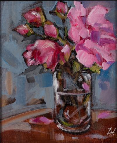SUMMER ROSES by Douglas Hutton  at Dolan's Art Auction House