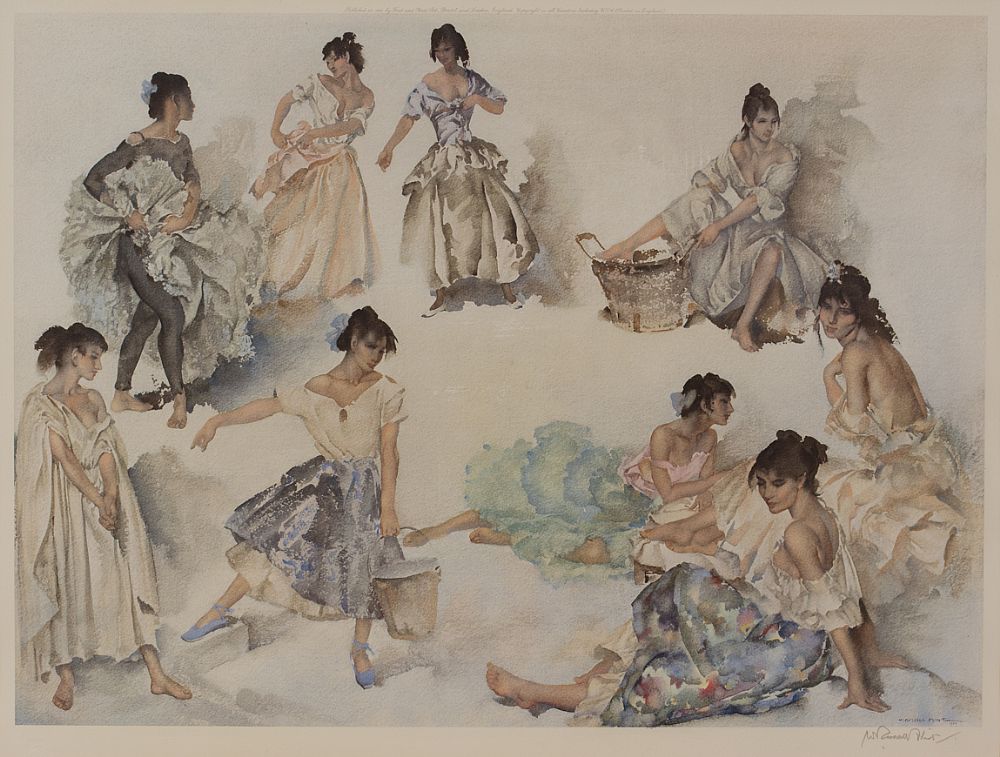 Lot 153 - VARIATIONS ON A THEME by Sir William Russell Flint RA, 1880 - 1969