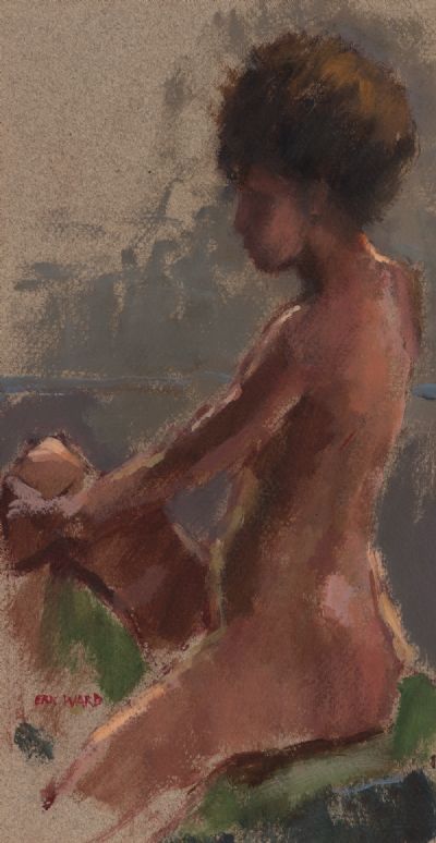 SEATED NUDE by Eric Ward  at Dolan's Art Auction House