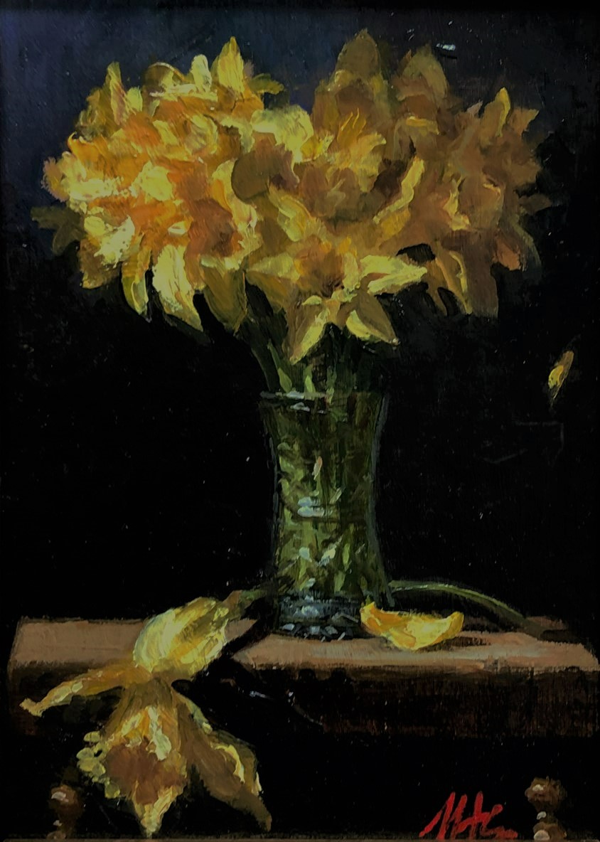 DAFFODILS by Mat Grogan  at Dolan's Art Auction House