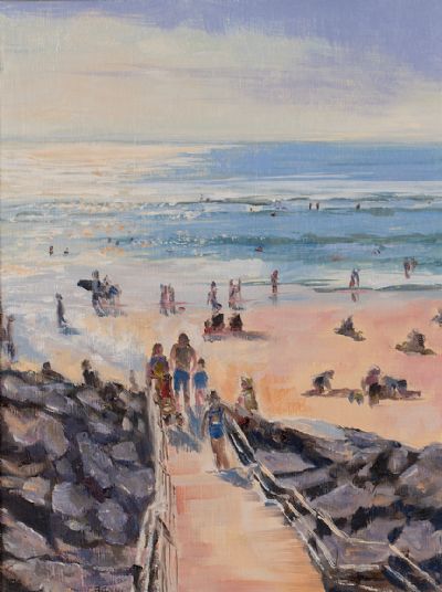 LAHINCH ON A SUNNY AFTERNOON by Susan Cronin  at Dolan's Art Auction House