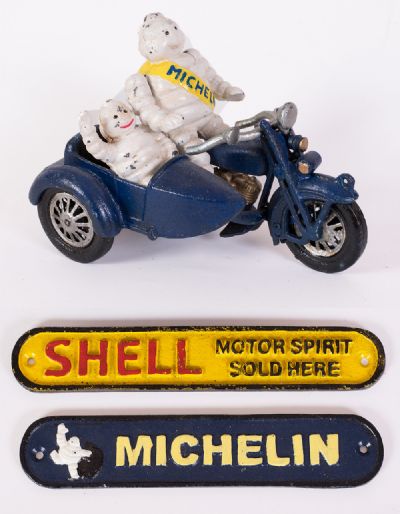 Michelin Motorbike & Signs at Dolan's Art Auction House