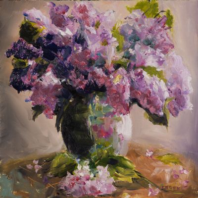 SWEET LILAC by Susan Cronin  at Dolan's Art Auction House