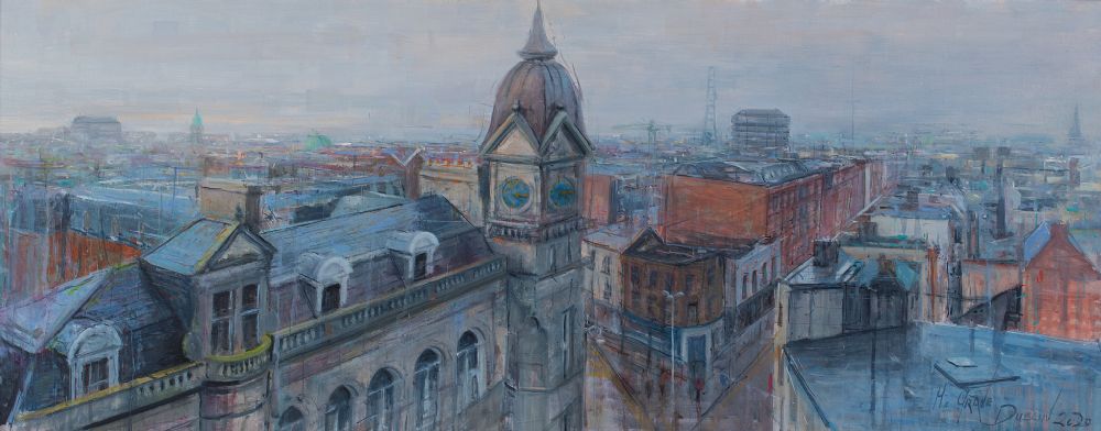 Lot 87 - ROOFTOPS, ABOVE SOUTH KING STREET AND MERCERS HOSPITAL, DUBLIN by Henry McGrane, b.1969