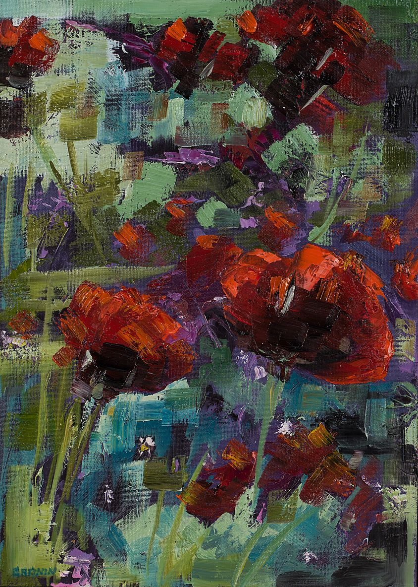 Lot 91 - POPPIES IN THE WILD by Susan Cronin, b.1965