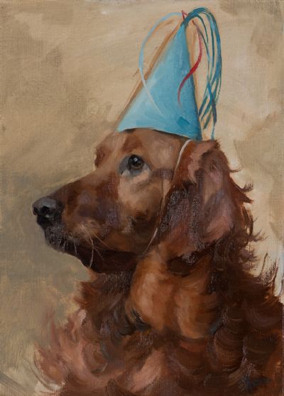 PARTY ANIMAL by Sarah Spence  at Dolan's Art Auction House