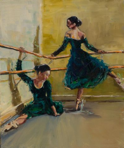 THE BALLET BARRE by Susan Cronin  at Dolan's Art Auction House